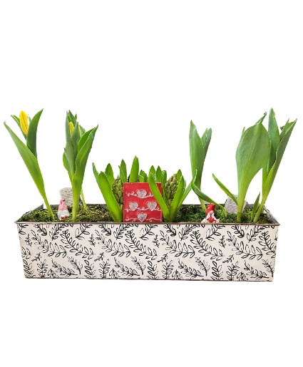 Spring Bulb Garden  Planter 