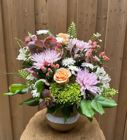 Terracotta Sands arrangement in premium artisan style pot