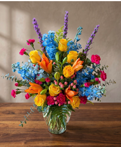 Bright Beauty mixed floral arramgement