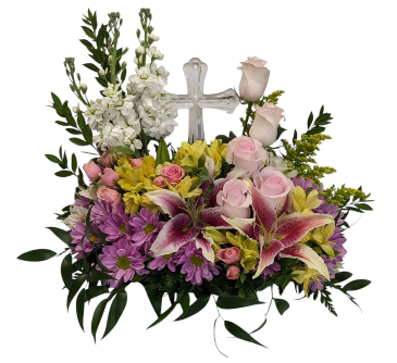 Spring Garden Cross  in Sun City Center, FL | SUN CITY CENTER FLOWERS AND GIFTS