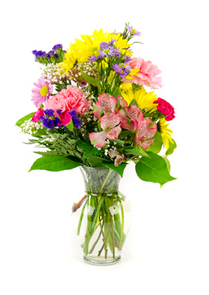 Butterfly Meadow Vase arrangement