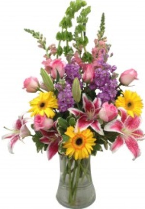 Spring Garden Vase Arrangement