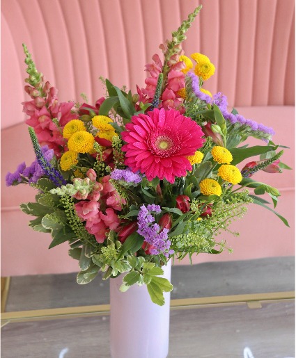 Spring Glimmer Vase Arrangement 