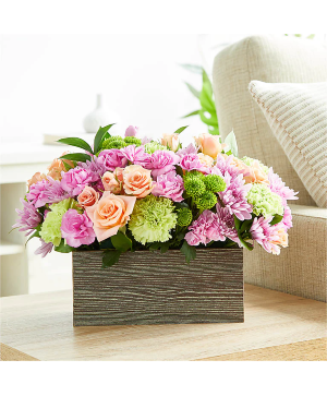Spring in a box Spring floral arrangement