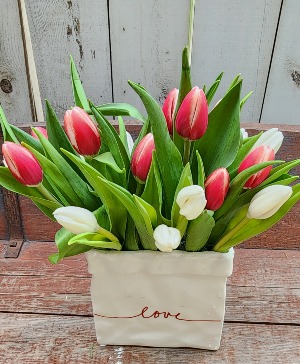 Spring Love Vase Arrangement 