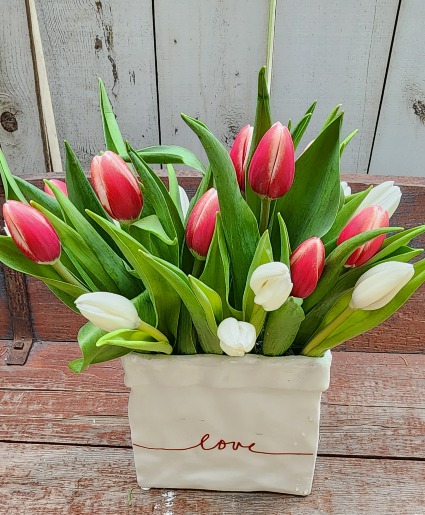 Spring Love Vase Arrangement 