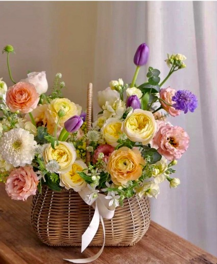 Spring Meadow Basket Spring Garden Flower Basket