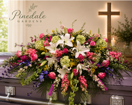 Spring Meadow Casket Spray 