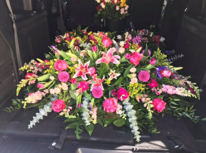 Bold and Beautiful Spring Casket Blanket 