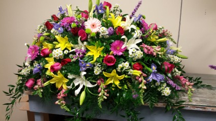 Spring Mix  Casket Blanket