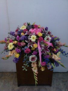 Spring Mix Casket Spray