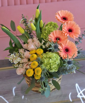 Spring Morning  Basket Arrangement 