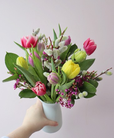Seasonal Rosie  Vase Arrangement  in Trenton, ON | Designs by Alexis Rose