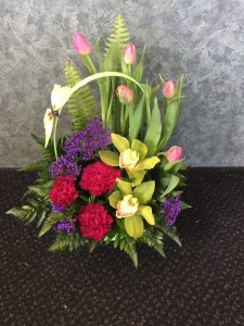 Spring Smiles Basket Arrangement