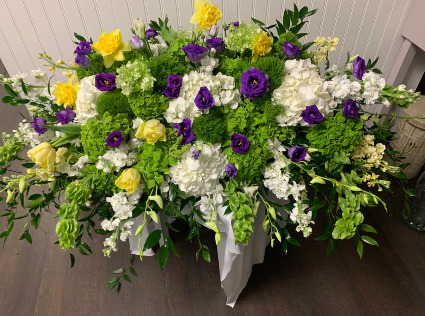 Spring Song casket spray