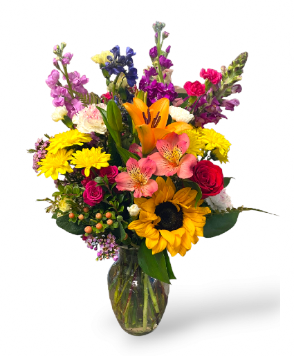 Spring Sunshine Valley  Vase mixed Arrangement 