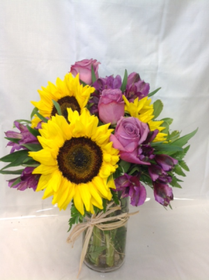 Spring Sunshine Vased Arrangement