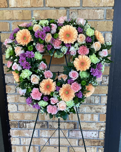 Always Remember Me Sympathy Wreath Heart