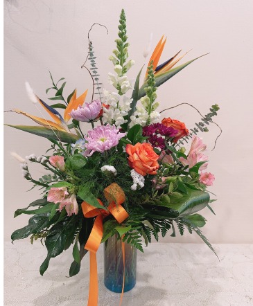 Spring Tropical Bouquet Arrangement (Container sold out, sub container) in Winnipeg, MB | CHARLESWOOD FLORISTS