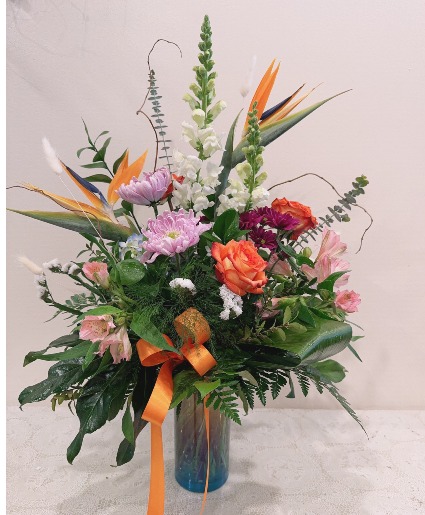 Spring Tropical Bouquet Arrangement (Container sold out, sub container)