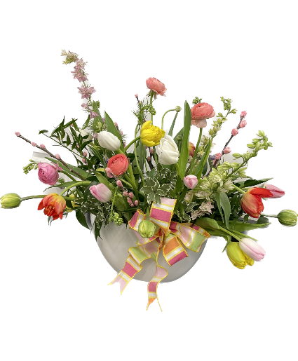 Spring Tulip Burst Centerpiece 