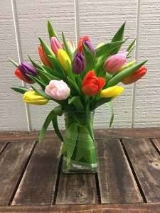 Spring Tulip Vase Vase Arrangement