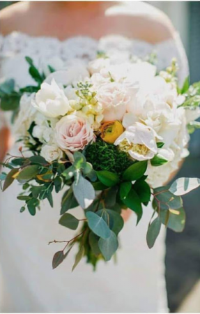 Spring fragrance bridal bouquet wedding flowers