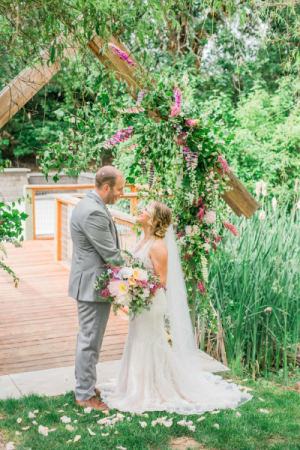Spring Wedding Flowers Wedding Arch in Milwaukie, OR | Mary Jean's Flowers by Poppies & Paisley