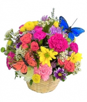 Spring's Delight Arrangement in basket