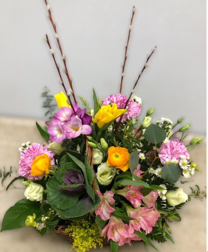 Springtime Basket Basket Arrangement