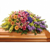 Springtime Colors Casket Spray 