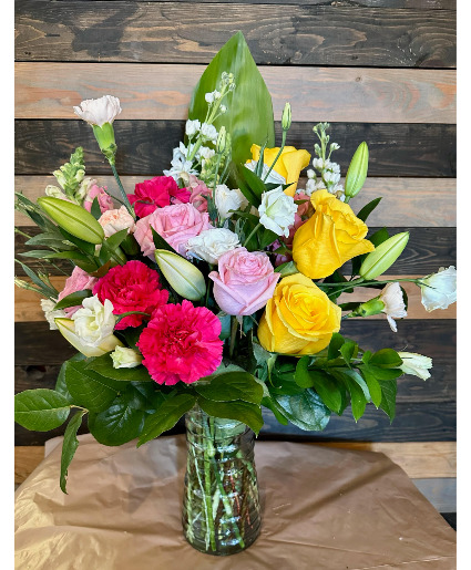 Springtime Fantasy fresh flower arrangement