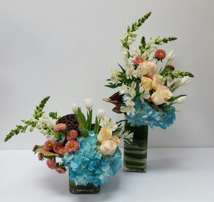 Square and rectangle vase duo For My Mother and Wife.The price is per item