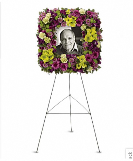 Square easel wreath  