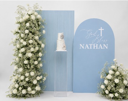 Square ripple and Round Panel Backdrop  