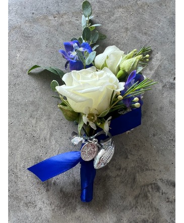 School Spirit Homecoming Boutonniere  in Eunice, LA | PETALS & POTS, LLC