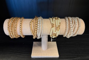 Stackable Bracelets  Set of 6/Water Resistant