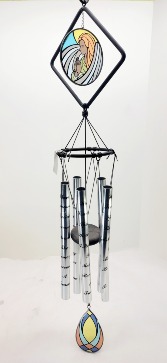 Stained Glass Angel Wind Chime 