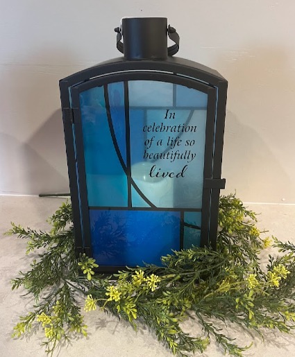 Stained Glass Lantern sympathy lantern