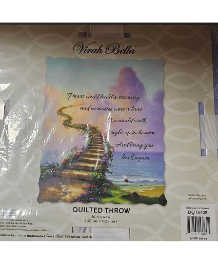 Stairway To Heaven Quilted Throw