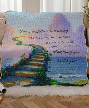 STAIRWAY TO HEAVEN QUILTED THROW 