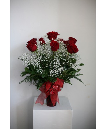 Standard Dozen Fiery Red Roses  in Lompoc, CA | BELLA FLORIST AND GIFTS