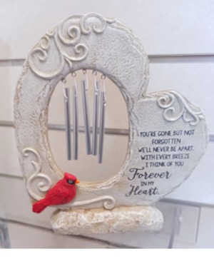 Standing Cardinal Windchime Gift