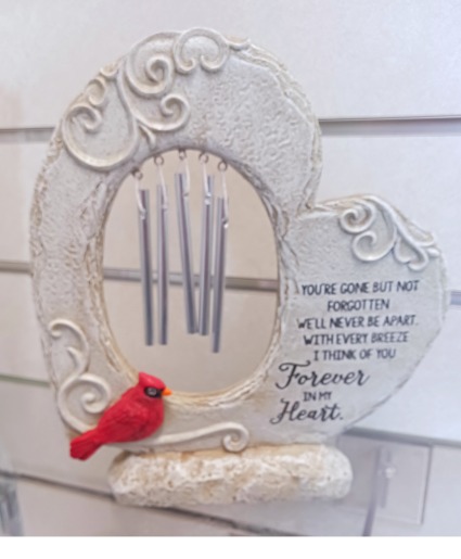 Standing Cardinal Windchime Gift