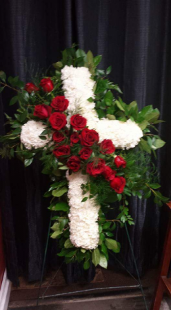 standing cross cross spray 