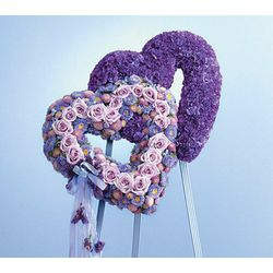 Standing Heart Spray Sympathy