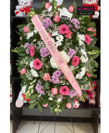Standing Spray: Pink, Lavendar, White 