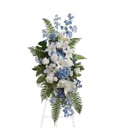 Standing Spray - Blue & White 