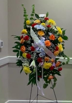 Colorful Standing Spray Arrangement  