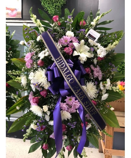 Standing Spray: Lavendar and White 